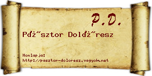 Pásztor Dolóresz névjegykártya